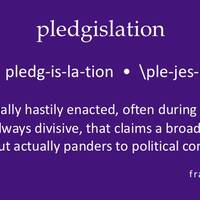 New Word: Pledgislation