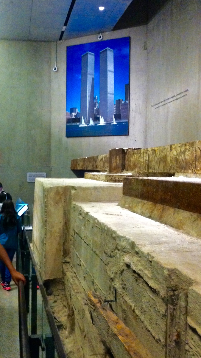 The bedrock on which the Twin Towers destroyed in the 9/11 attacks were built.