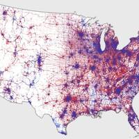 Using one dot per vote to display where voters cast their ballots produces a more realistic picture of poltical reality than Electoral College maps.