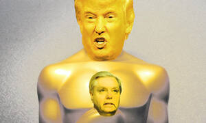 It's awards season. The Donald goes to Lindsey Graham for best public self-humilation in a supplicant rolw.
