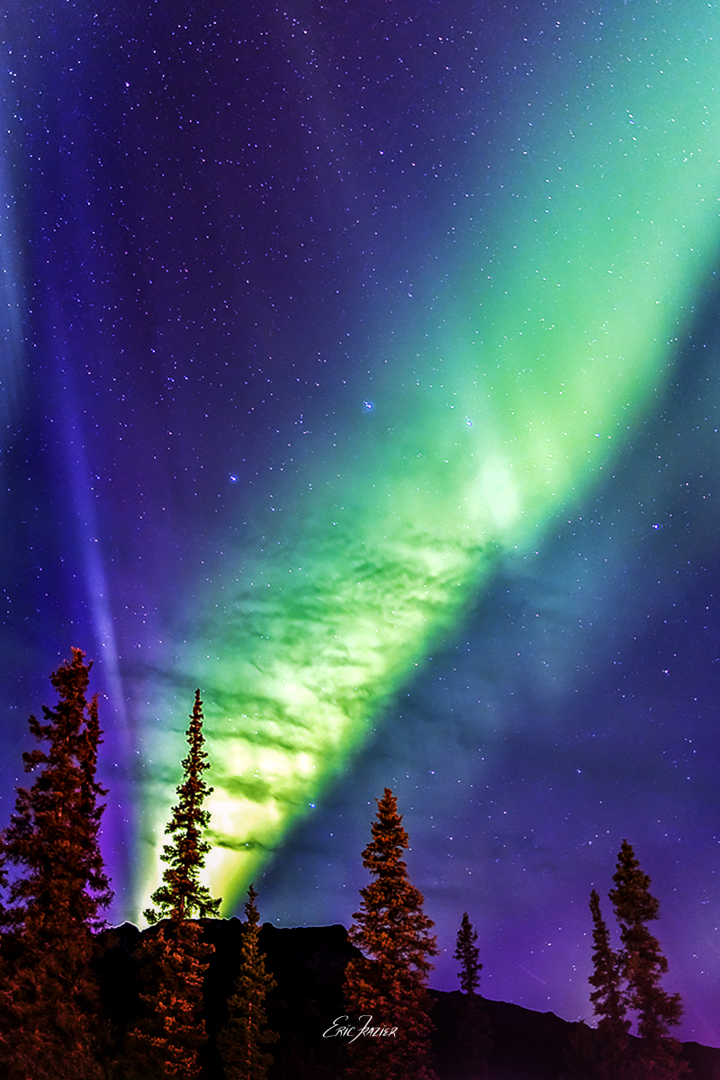 Northern Lights captured in Denali National Park, September 16, 2025, by Eric F. Frazier